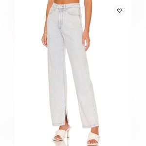 WeWoreWhat Mom Slit Straight Jean